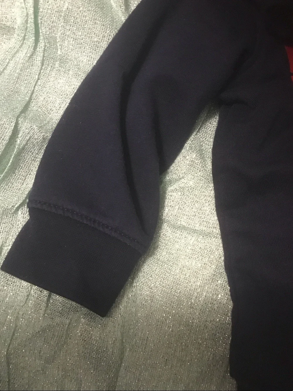 Converse Navy and Red Baby Hooded Zip Jumpsuit